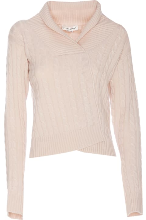 Victoria Beckham سترات لـ السيدات Victoria Beckham Wrap Knitted Sweater