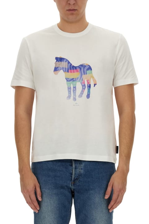 PS by Paul Smith Topwear for Men PS by Paul Smith Zebra Print T-shirt