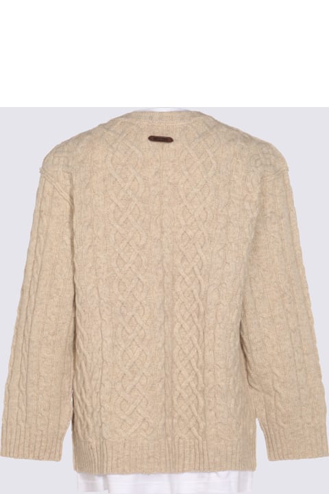 Moschino for Kids Moschino Beige Wool Knitwear