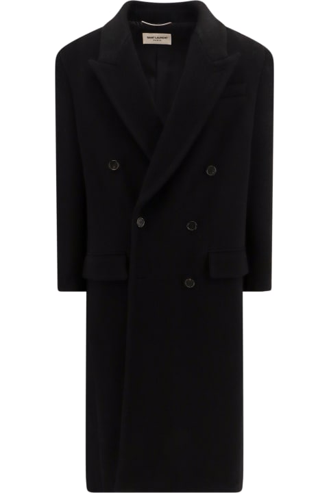 Saint Laurent Coats & Jackets for Men Saint Laurent Responsible Wool Coat