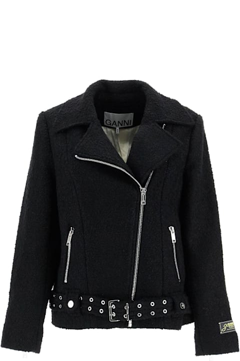 Ganni for Women Ganni Short Bouclã© Jacket For