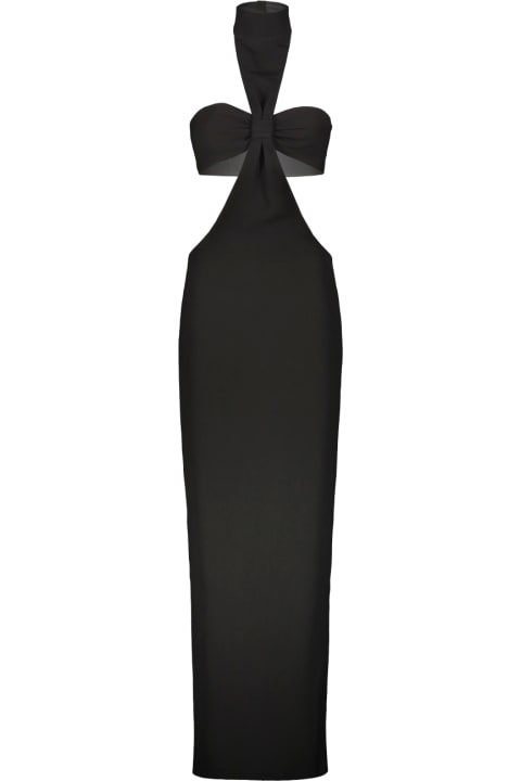 Monot Dresses for Women Monot Halter Turtle Neck Cutout