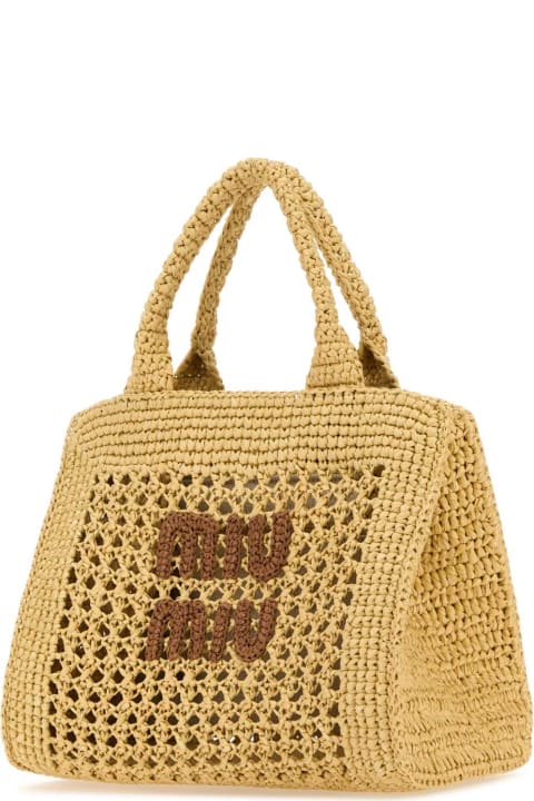 Miu Miu Bags for Women Miu Miu Beige Crochet Handbag