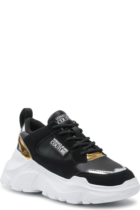 Versace Jeans Couture for Women Versace Jeans Couture Jeans Couture Leather And Suede Sneakers