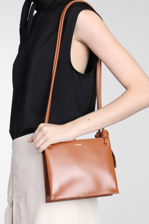 Jil Sander Shoulder Bags for Women Jil Sander Plain Leather Shoulder Bag