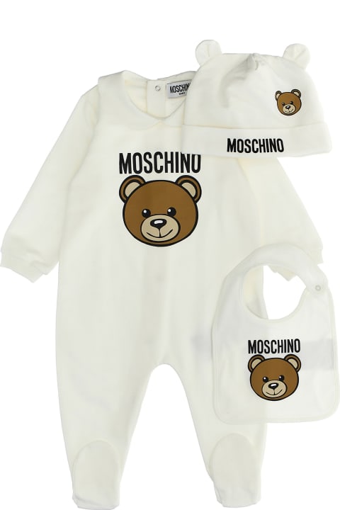 Homeware Moschino Baby Set Bib + Cap + Bib