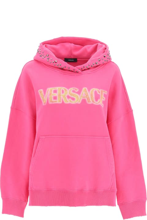 ウィメンズ Versaceのウェア Versace Hoodie With Studs