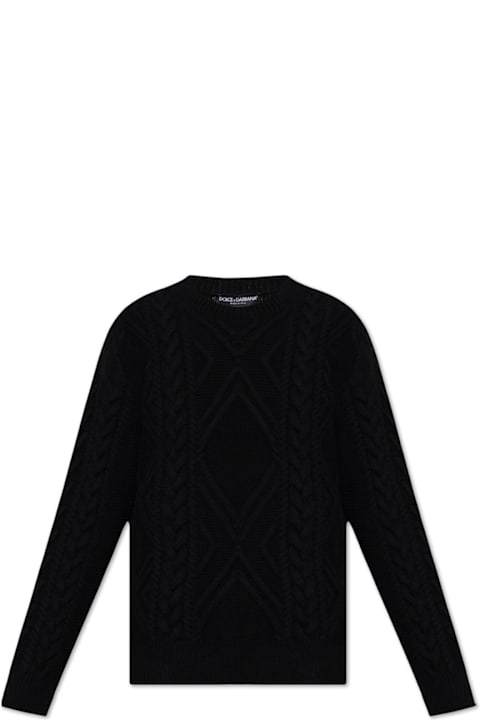 Dolce & Gabbana Clothing for Men Dolce & Gabbana Cable Knitted Crewneck Jumper