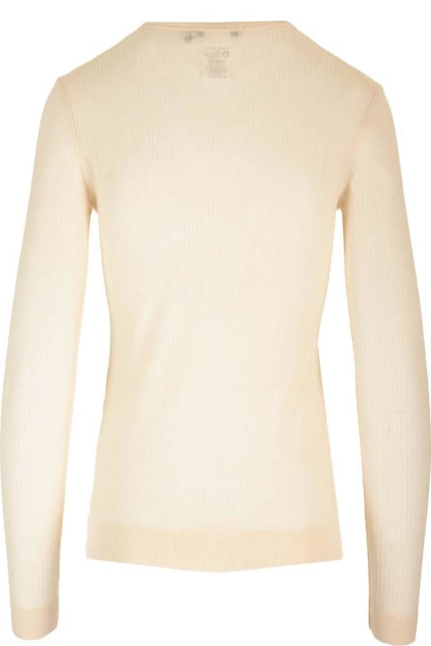 Clothing for Women Lemaire Long-sleeved Crewneck Ribbed Top