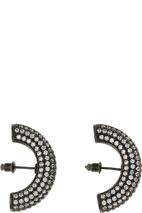 Jewelry Sale for Women Panconesi 'half Moon Crystal Hoops' Earrings