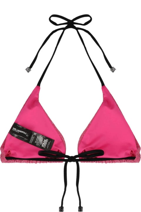 ウィメンズ 水着 Karl Lagerfeld 'ikonik 2.0' Bikini Top