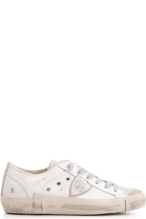Philippe Model for Women Philippe Model Logo-patch Lace-up Sneakers