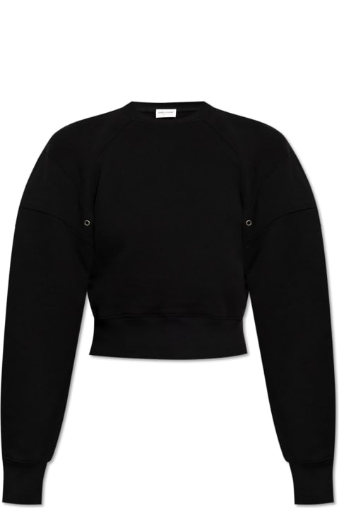 ウィメンズ Saint Laurentのフリース＆ラウンジウェア Saint Laurent Saint Laurent Cotton Sweatshirt