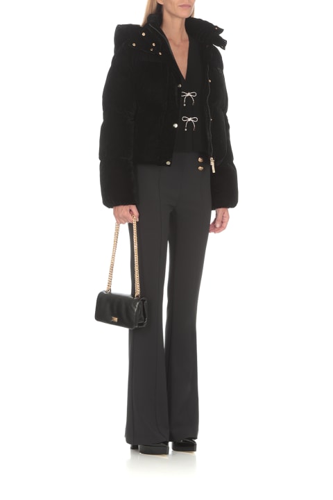 Elisabetta Franchi Coats & Jackets for Women Elisabetta Franchi Velvet Duvet