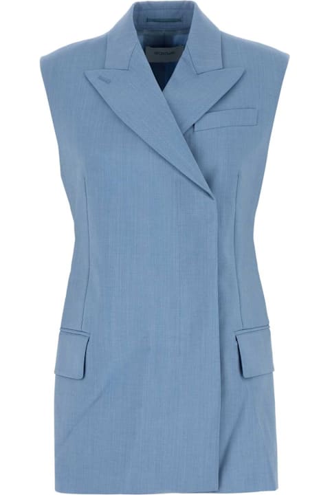 Homeware SportMax Light Blue Wool Blend Ilex Vest