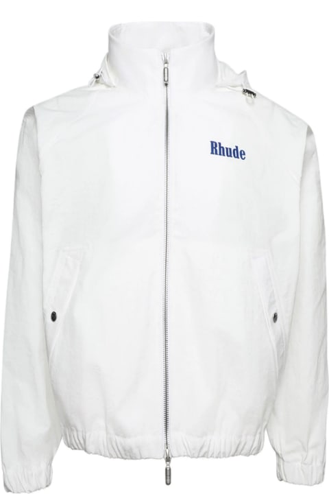 Rhude Coats & Jackets for Men Rhude White Track Jacket