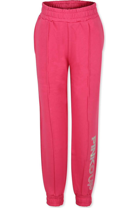 Pinko for Girls Pinko Fuchsia Trousers For Girl With Logo