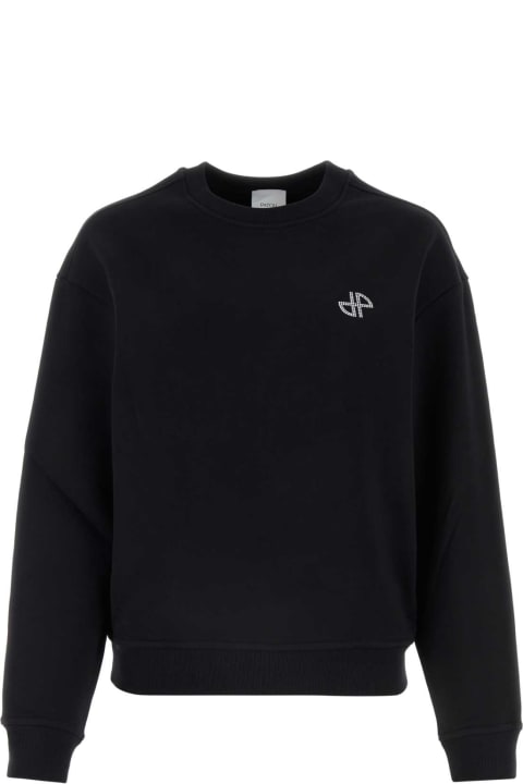 Patou Fleeces & Tracksuits for Women Patou Black Cotton Sweatshirt