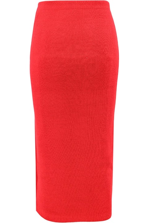 self-portrait Skirts for Women self-portrait Knitted Midi Pencil Skirt