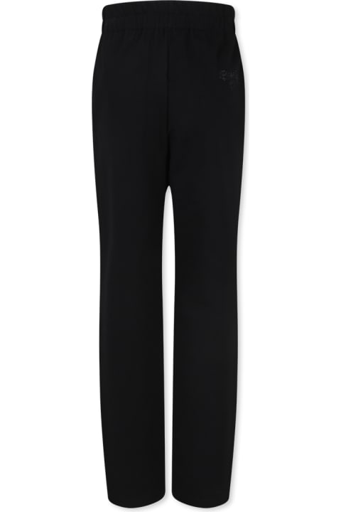 Homeware Pinko Black Trousers For Girl With Logo