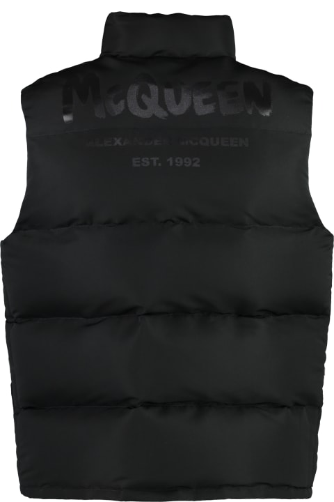 Alexander McQueen Coats & Jackets for Men Alexander McQueen Graffiti Puffer Full Zip Field Vest