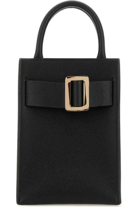 BOYY for Women BOYY Black Leather Bobby Tourist Epsom Handbag