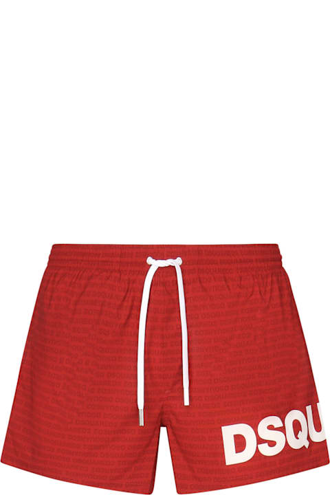 Dsquared2 Swimwear for Men Dsquared2 Midi Boxer With Logo