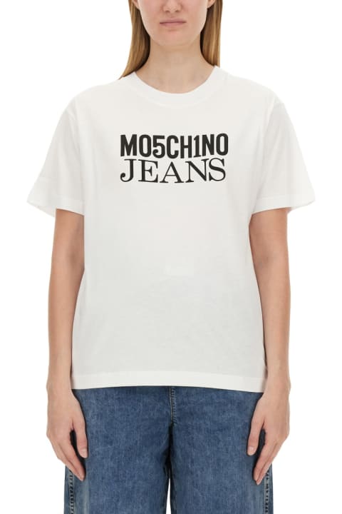 インテリア M05CH1N0 Jeans T-shirt With Logo