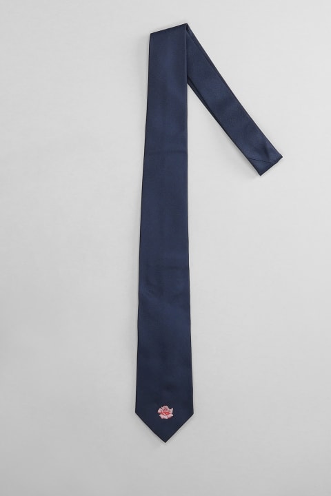 メンズ Kenzoのネクタイ Kenzo Tie In Blue Silk