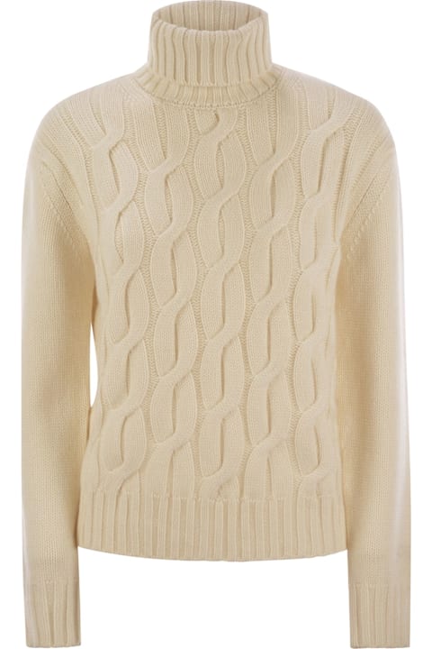 MC2 Saint Barth Clothing for Women MC2 Saint Barth Giverny - Cable-knit Turtleneck Jumper