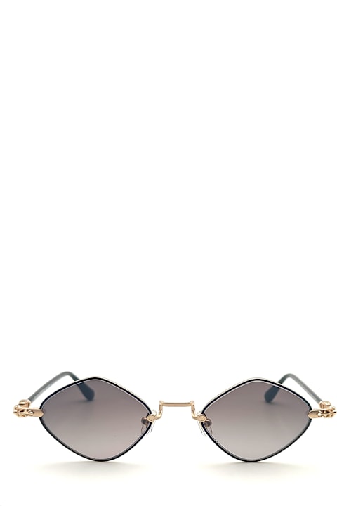 Chrome Hearts Eyewear for Men Chrome Hearts Diamond Dog - Matte Black / Matte Gold Plated Sunglasses