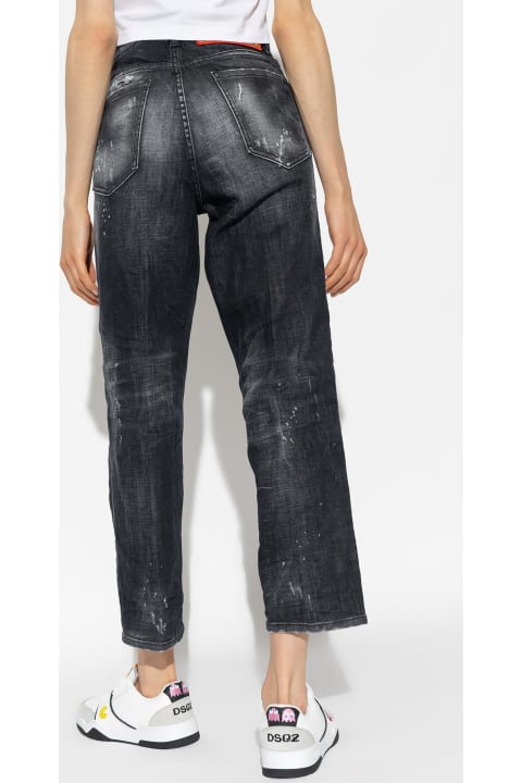 Dsquared2 for Women Dsquared2 Paint Splatter Effect Distressed Jeans
