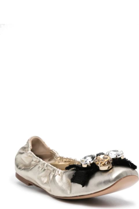 Flat Shoes for Women Casadei Flash Queen Ballerina