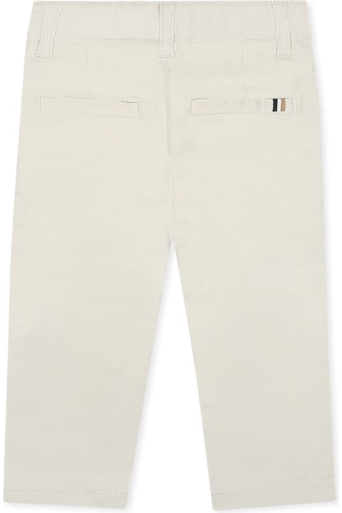 Hugo Boss Bottoms for Baby Boys Hugo Boss Beige Trousers For Baby Boy