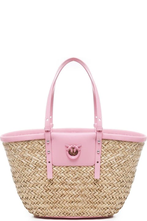 Pinko for Women Pinko Love Summer Logo Detailed Tote Bag