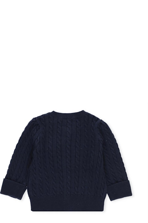 Homeware Polo Ralph Lauren Logo Embroidered Long-sleeved Cardigan