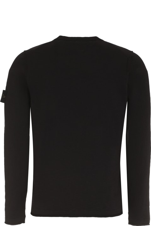 Sweaters for Men Stone Island Cotton-nylon Blend Crew-neck Sweater