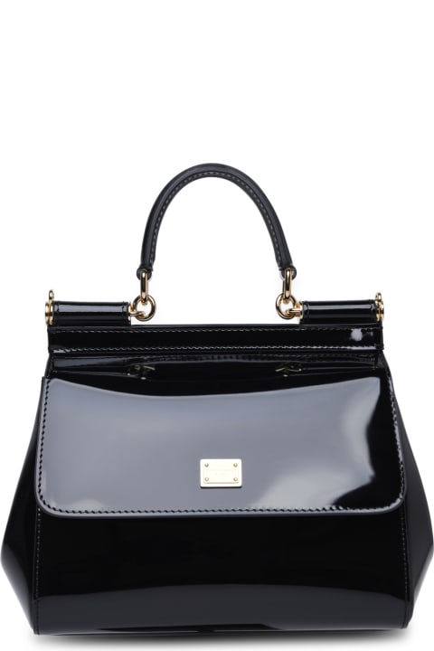 Dolce & Gabbana Bags for Women Dolce & Gabbana Medium 'sicily' Bag In Black Calf Leather