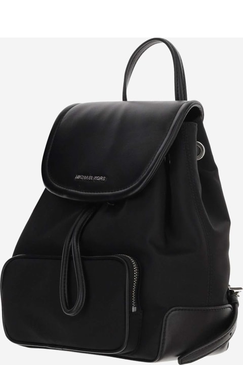 ウィメンズ Michael Korsのバックパック Michael Kors Nylon And Leather Backpack With Logo