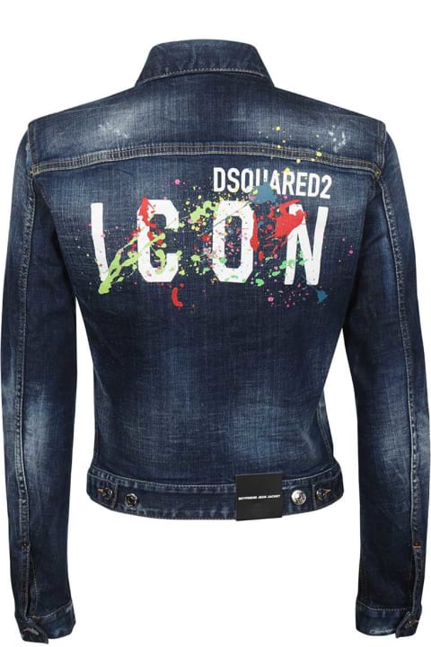 Homeware Dsquared2 Destroyed Denim Jacket
