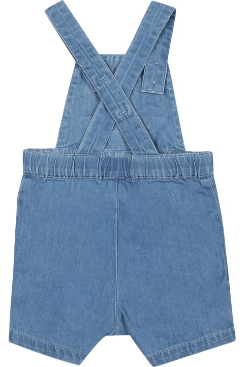 Fashion for Baby Girls Petit Bateau Blue Dungarees For Baby Boy
