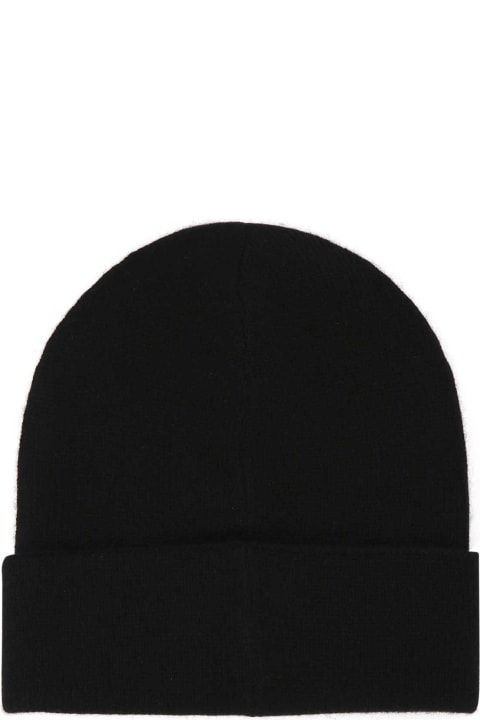 ウィメンズ Alexander McQueenのデジタルアクセサリー Alexander McQueen Black Cashmere Beanie Hat