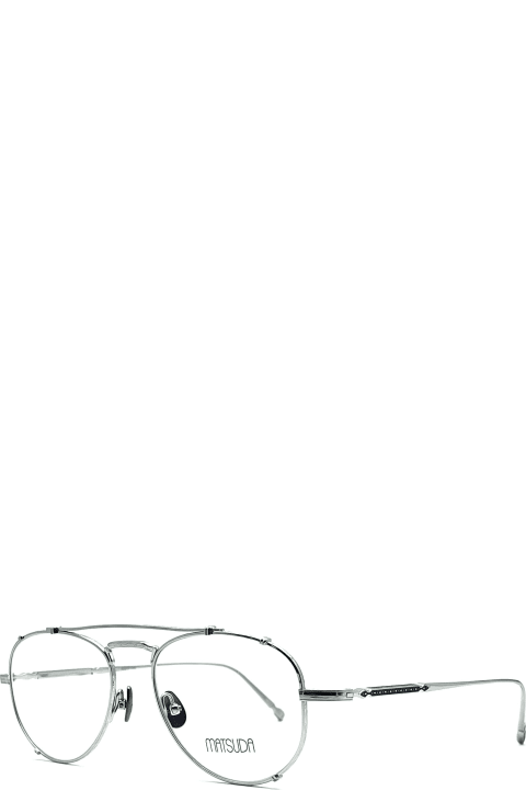 メンズ Matsudaのアイウェア Matsuda M3142 - Palladium White Rx Glasses