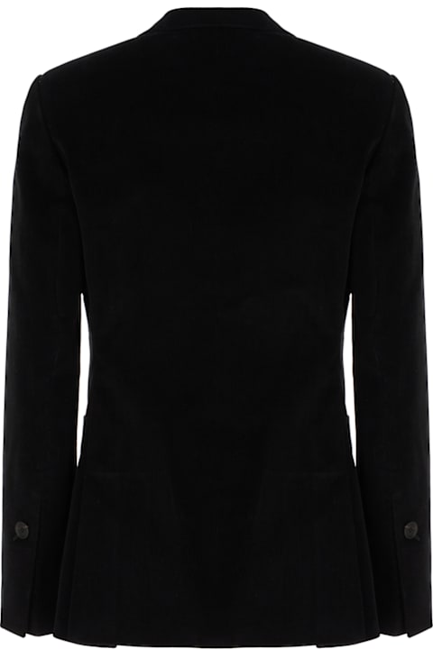 Ferragamo Coats & Jackets for Women Ferragamo Black Stretch Cotton Blazer