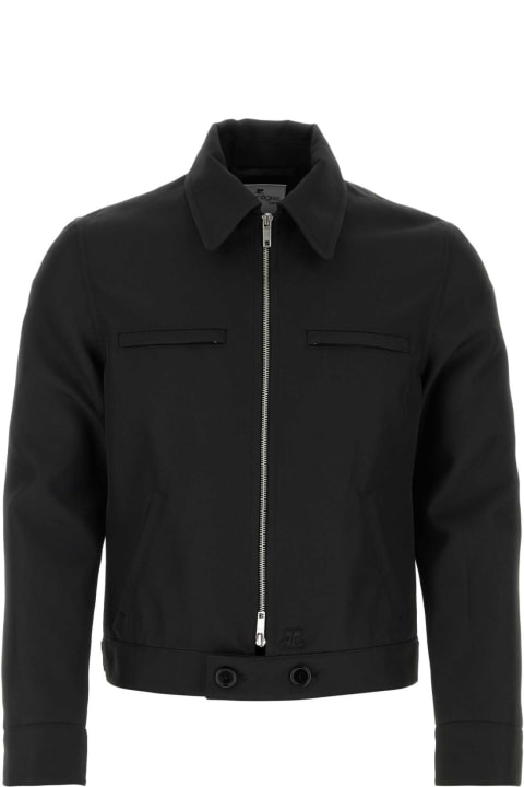 Courrèges Coats & Jackets for Men Courrèges Black Polyester Jacket