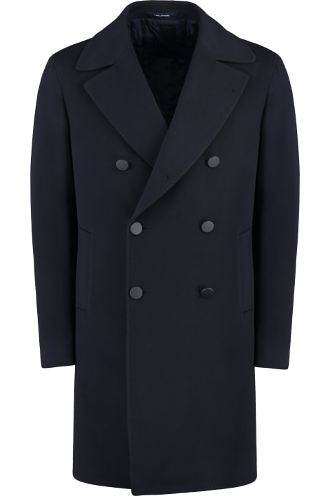 Clothing for Men Tagliatore Arden Double-breasted Virgin Wool Coat