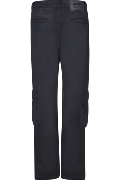 Fashion for Women Moschino Black Lyocell Cargo Trousers