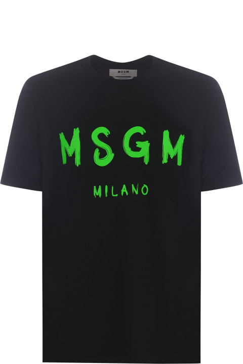 メンズ新着アイテム MSGM T-shirt Msgm Made Of Cotton