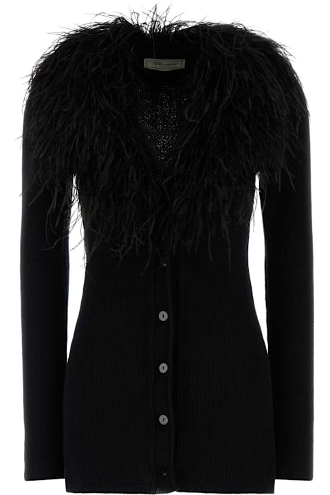 Blumarine for Kids Blumarine Black Wool Cardigan