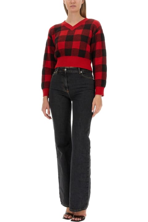 أدوات منزلية M05CH1N0 Jeans V-neck Sweater